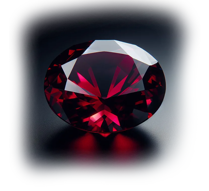 Deep Red Garnet